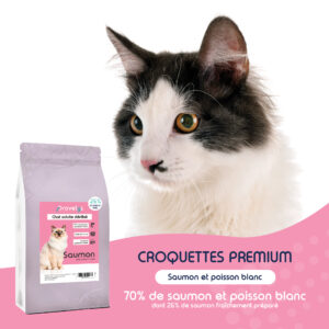 Croquettes Chat adulte stérilisé au Saumon – Image 2